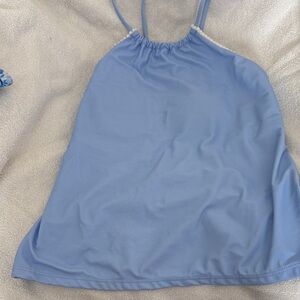 Elegant Light Blue Bikini Top